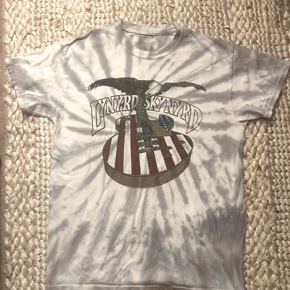Lynyrd Skynyrd Other - Lynyrd Skynyrd Tie Dye Eagle & Guitar Band Tour Tee Shirt